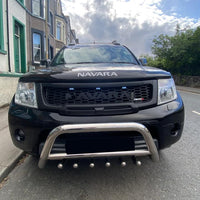 NISSAN NAVARA D40 FACELIFT COMPLETE GRILL BLACK LOGO
