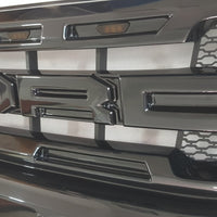 FORD RANGER 2015-2020 ALSO 2020-2021 FULL GLOSS GRILL V2 WHITE OR AMBER LEDS