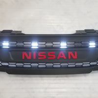 NISSAN NAVARA D40 PRE-FACELIFTFULL GRILL REPLACEMENTMATT BLACK WITH RED LOGO  VERSION! /PATHFINDER R51