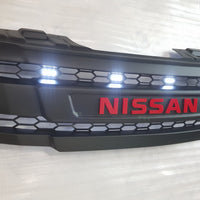 NISSAN NAVARA D40 PRE-FACELIFTFULL GRILL REPLACEMENTMATT BLACK WITH RED LOGO  VERSION! /PATHFINDER R51