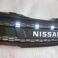 NISSAN NAVARA D40 PRE-FACELIFT FULL GRILL REPLACEMENT WHITE LOGO VERSION ! /PATHFINDER R51