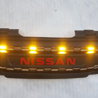 NISSAN NAVARA D40 PRE-FACELIFT FULL GRILL REPLACEMENTRED LOGO MATT BLACK VERSION! /PATHFINDER R51 2005-2009