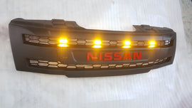 NISSAN NAVARA D40 PRE-FACELIFT FULL GRILL REPLACEMENTRED LOGO MATT BLACK VERSION! /PATHFINDER R51 2005-2009