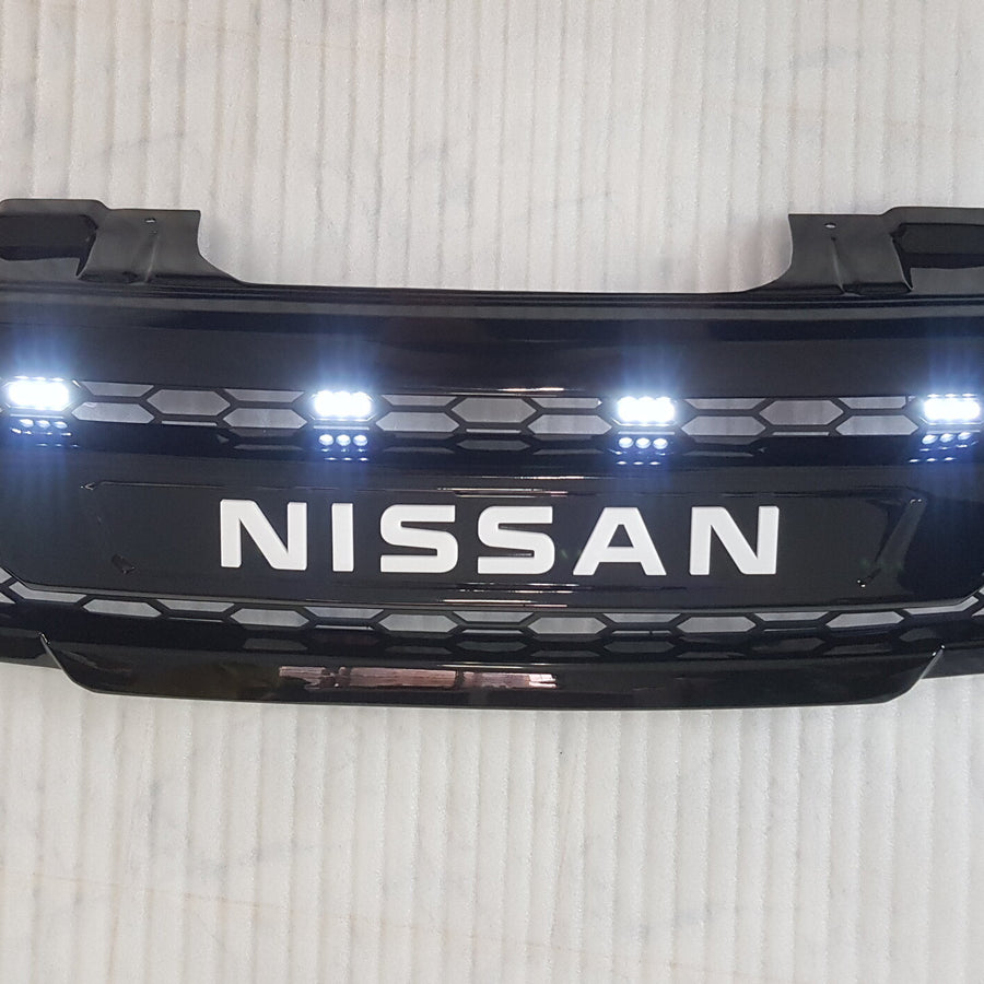 NISSAN NAVARA
D40 PRE-FACELIFT
2005-2010

FULL GRILL REPLACEMENT
GLOSS  BLACK VERSION! 
WITH WHITE LOGO LOGO
/PATHFINDER R51