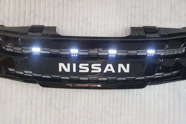NISSAN NAVARA
D40 PRE-FACELIFT
2005-2010

FULL GRILL REPLACEMENT
GLOSS  BLACK VERSION! 
WITH WHITE LOGO LOGO
/PATHFINDER R51