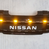 NISSAN NAVARA D40 / PATHFINDER GLOSS BLACK WITH WHITE LOGO WITH AMBER LEDS