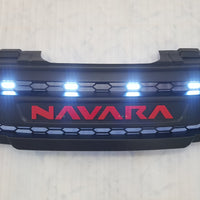 NISSAN NAVARA D40 PRE-FACELIFT FULL GRILL REPLACEMENT NAVARA LOGO / RED