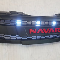 NISSAN NAVARA D40 PRE-FACELIFT FULL GRILL REPLACEMENT NAVARA LOGO / RED