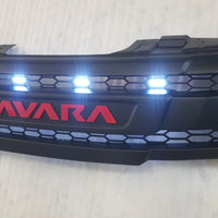 NISSAN NAVARA D40 PRE-FACELIFT FULL GRILL REPLACEMENT NAVARA LOGO / RED
