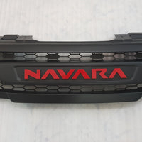 NISSAN NAVARA D40 PRE-FACELIFT FULL GRILL REPLACEMENT NAVARA LOGO / RED