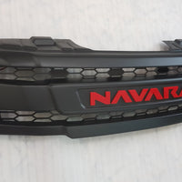 NISSAN NAVARA D40 PRE-FACELIFT FULL GRILL REPLACEMENT NAVARA LOGO / RED