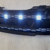 NISSAN NAVARA D40 PRE-FACELIFT FULL GRILL REPLACEMENT NAVARA LOGO / BLACK