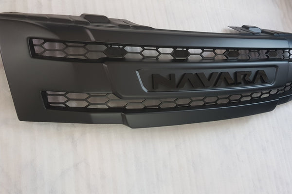 NISSAN NAVARA D40 PRE-FACELIFT FULL GRILL REPLACEMENT NAVARA LOGO / BLACK