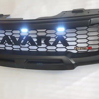 NISSAN NAVARA D40 FACELIFT COMPLETE GRILL BLACK LOGO