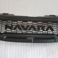 NISSAN NAVARA D40 FACELIFT COMPLETE GRILL BLACK LOGO