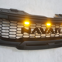 NISSAN NAVARA D40 FACELIFT COMPLETE GRILL BLACK LOGO