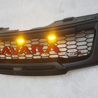NISSAN NAVARA D40 FACELIFT COMPLETE GRILL AMBER LEDS