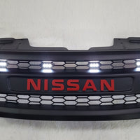 NISSAN NAVARA D40 FACELIFT COMPLETE V2 GRILL RED NISSAN LOGO