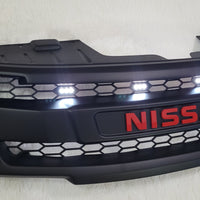 NISSAN NAVARA D40 FACELIFT COMPLETE V2 GRILL RED NISSAN LOGO