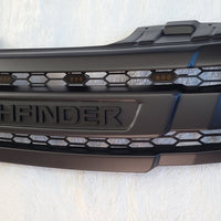 NISSAN  PATHFINDER PRE-FACELIFT FULL GRILL REPLACEMENT MATT BLACK WITH MATT BLACK PATHFINDER LOGO