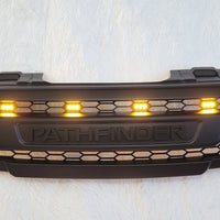 NISSAN  PATHFINDER PRE-FACELIFT FULL GRILL REPLACEMENT MATT BLACK WITH MATT BLACK PATHFINDER LOGO
