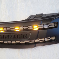NISSAN  PATHFINDER PRE-FACELIFT FULL GRILL REPLACEMENT MATT BLACK WITH MATT BLACK PATHFINDER LOGO