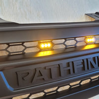 NISSAN  PATHFINDER PRE-FACELIFT FULL GRILL REPLACEMENT MATT BLACK WITH MATT BLACK PATHFINDER LOGO