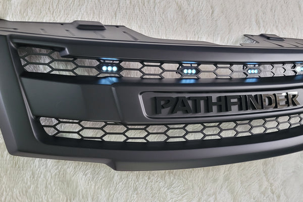 NISSAN  PATHFINDER  COMPLETE V2 GRILL BLACK LOGO 2010-2015
