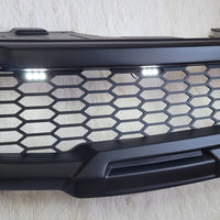 NISSAN NAVARA D40 FACELIFT COMPLETE GRILL WHITE LEDS 2010-2015