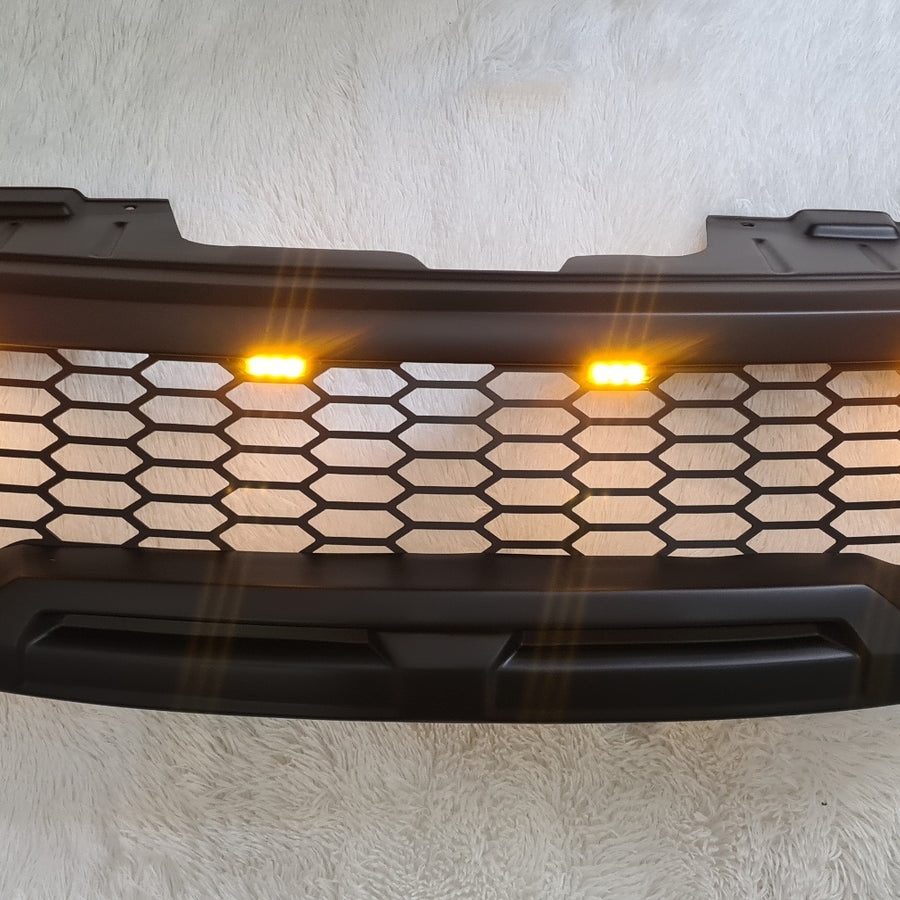 NISSAN NAVARA D40 FACELIFT COMPLETE GRILL AMBER LEDS 2010-2015