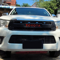 TOYOTA HILUX GRILL 2015-2018 WHITE LEDS