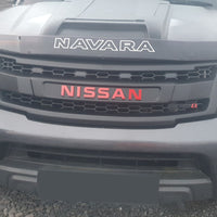 NISSAN NAVARA D40 FACELIFT COMPLETE V2 GRILL RED NISSAN LOGO