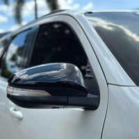 TOYOTA HILUX GENUINE DOOR MIRROR CAPS  BLACK 218 2015-2024