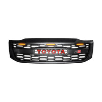 TOYOTA HILUX  FULL GRILL 2012-2014 MK7 RED LOGO AMBER LED'S