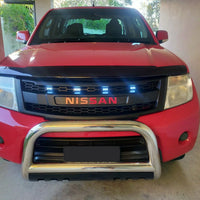 NISSAN NAVARA D40 FACELIFT COMPLETE V2 GRILL RED NISSAN LOGO
