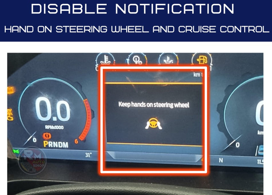 Cruisecontrol Ranger FORD RANGER NEXT GEN 2023-2025 Disable hands on steering wheel/cruise ...