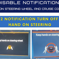 FORD RANGER NEXT GEN 2023-2025 Disable hands on steering wheel/cruise control notification