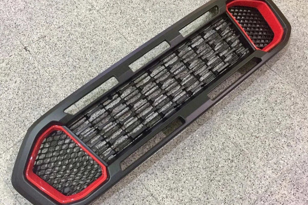 FORD RANGER 2019-2022 XLT GRILL FULL GLOSS  BLACK /RED