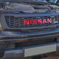 NEW RELEASE NISSAN NAVARA D40 PRE-FACELIFT /PATHFINDER R51 FULL GRILL RED NISSAN VERSION