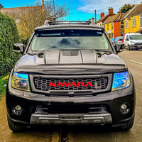 NISSAN NAVARA D40 FACELIFT COMPLETE GRILL AMBER LEDS