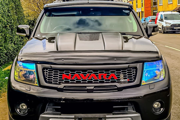 NISSAN NAVARA D40 FACELIFT COMPLETE GRILL WHITE LEDS