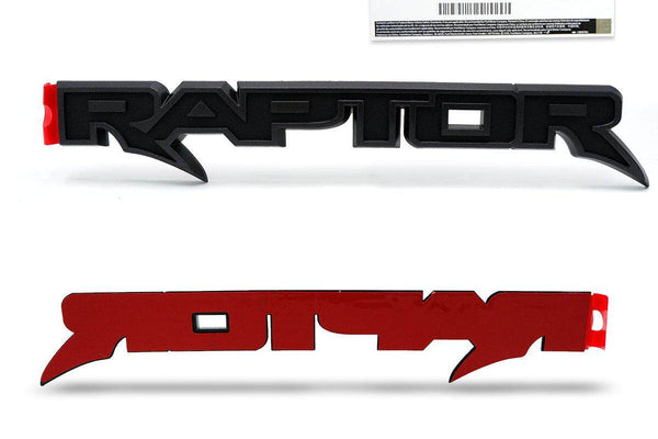 Genuine FORD RAPTOR Rear Logo Emblem Raptor 3D Black Fits Ford Ranger 2012-2025