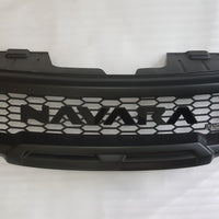 NISSAN NAVARA D40 FACELIFT COMPLETE GRILL BLACK LOGO