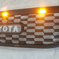 TOYOTA HILUX  FULL GRILL 2009-2012 MK7 AMBER LED'S