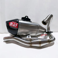 FULL SYSTEM RACING PIPE KIT STAINLESS STEEL CARBON SILVER FOR KAWASAKI KLX 230