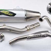 EXHAUST FULL SYSTEM STAINLESS PIPE GREEN KAWASAKI KLX230 L - KLX230 R