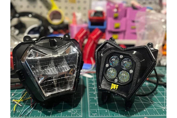 LED WHITE LIGHT HEADLIGHTS WITH MATCHING PLUG FIT FOR KAWASAKI KLX230 2022-2024 TYP_BIKESHOP (78)
