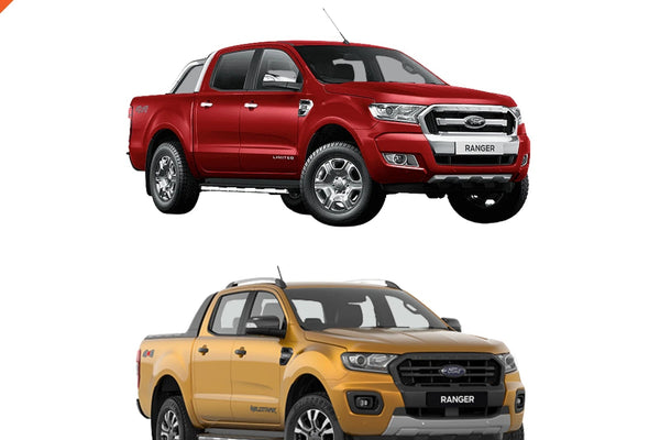 FORD RANGER 2015-2021Matt black LED DRL HeadLight Lamp Cover Trim