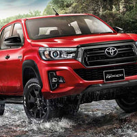 For Toyota Hilux Sr5 17 18 Racing Rear Gap Spoiler Trim Matte Black