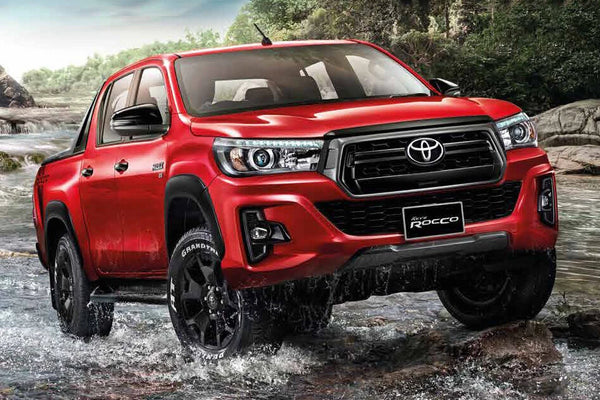 For Toyota Hilux Sr5 17 18 Racing Rear Gap Spoiler Trim Matte Black
